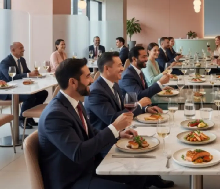 Firemní večeře v moderním prostředí restaurace CentralMeetingG